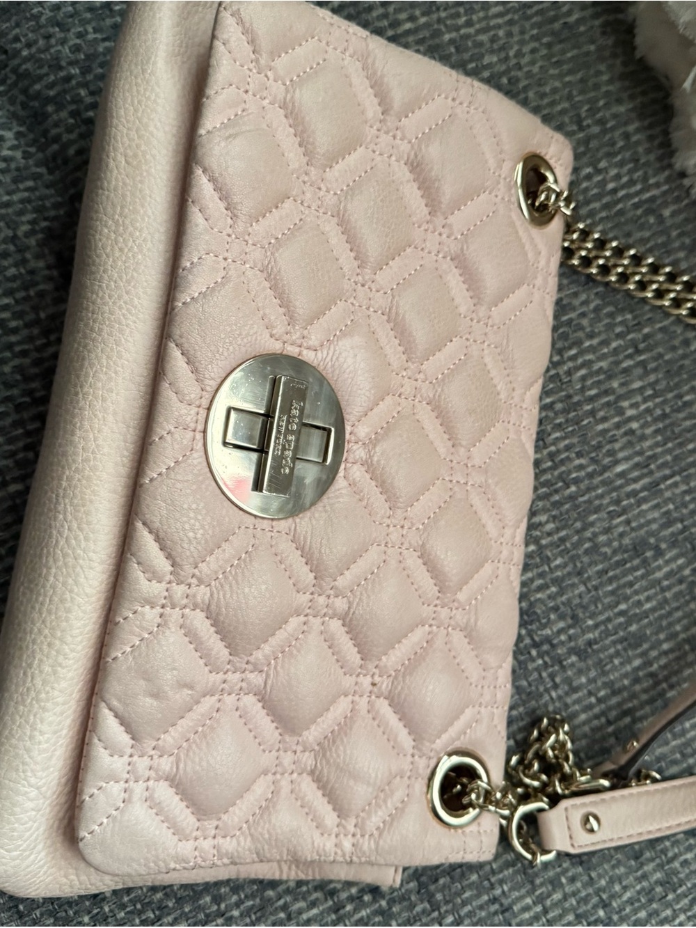Kate Spade Pink Quilted Leather Crossbody Bag - Picture 8 of 11